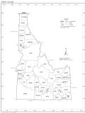 Idaho Counties Map - Mapsof.Net Map