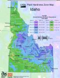 Idaho Plant Hardiness Zone Map - Mapsof.Net Map