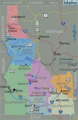 Idaho Regions Map - Mapsof.Net Map