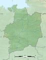 Ille Et Vilaine Department Relief Location Map - Mapsof.net