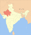 India Rajasthan Locator Map - Mapsof.Net Map