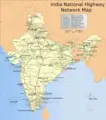 India National Roads Map - Mapsof.Net Map
