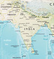 India Pakistan Physical Map - Mapsof.Net Map