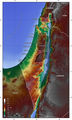 Israel Topographic Map - Mapsof.Net Map