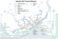 Istanbul Rail Transit Network - Mapsof.Net Map