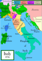 Italy 1796 Historical Maps - Mapsof.Net Map