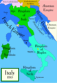 Italy C 1810 Historical Maps - Mapsof.Net Map
