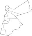 Jordan Governorates Blank - Mapsof.Net Map