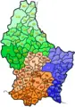 Kaart Van De Luxemburgse Gemeenten - Mapsof.Net Map