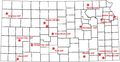 Kansas Airfields 2 - Mapsof.Net Map
