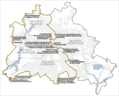 Karte Berliner Mauer Fr - Mapsof.Net Map