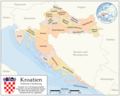 Kroatien  Politische Gliederung (karte) - Mapsof.Net Map