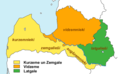 Latvian Regions And Latvians - Mapsof.Net Map
