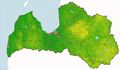 Latvija Fizgeogr - Mapsof.Net Map