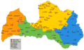 Latvija Novadi Un Pilsetas - Mapsof.Net Map