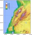 Lebanon Topography - Mapsof.net