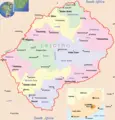 Leshoto Political Map - Mapsof.net