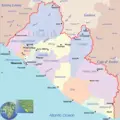Liberia Political Map - Mapsof.Net Map