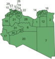 Libyen Neue Gemeinden Bezeichnet - Mapsof.Net Map