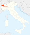 Location of Aosta Valley Map - Mapsof.Net Map