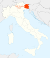 Location of Friuli Venezia Giulia Map - Mapsof.Net Map
