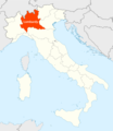 Location of Lombardy Map - Mapsof.Net Map