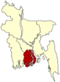 Locmap Bangladesh Barisal - Mapsof.Net Map