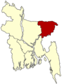 Locmap Bangladesh Sylhet - Mapsof.Net Map
