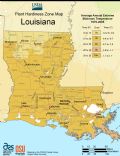 Louisiana Plant Hardiness Zone Map - Mapsof.Net Map
