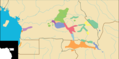 Maka Njem Ethnic Groups (no Names) - Mapsof.Net Map