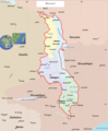 Malawi Political Map - Mapsof.Net Map