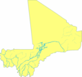 Mali Rivers Detailed - Mapsof.Net Map