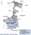 Map West Bengal - Mapsof.Net Map