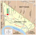 Map Khlong Toei - Mapsof.Net Map