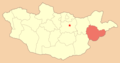 Map Mn Sukhbaatar Aimag - Mapsof.Net Map