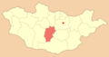 Map Mn Uvurkhangai Aimag - Mapsof.Net Map