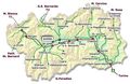 Map of Aosta Valley 2 - Mapsof.Net Map