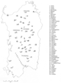 Map of Sardinia Island - Mapsof.Net Map
