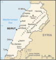 Map of Lebanon - Mapsof.Net Map