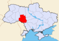 Map of Ukraine Political Simple Oblast Wynnyzja - Mapsof.net