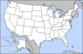 Map of Usa Highlighting Rhode Island - Mapsof.Net Map