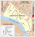 Map Samphanthawong - Mapsof.Net Map