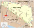 Map Watthana - Mapsof.Net Map