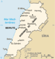 Mapa Do Libano - Mapsof.Net Map