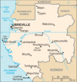 Mapa Gabonu - Mapsof.Net Map