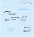 Mapa Komor - Mapsof.Net Map