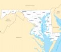 Maryland County Map - Mapsof.Net Map