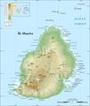 Mauritius Island Topographic Map Fr - Mapsof.net