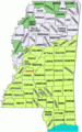 Mississippi Counties Map Katrina Disaster Areas - Mapsof.Net Map