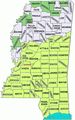 Mississippi Counties Map Katrina Disaster Areas 1 - Mapsof.Net Map